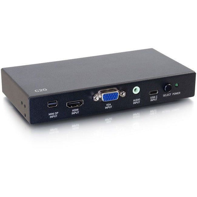 C2G 4K Hdmi Adapter Switch - Mini Displayport, Usb-C, Vga+3.5Mm