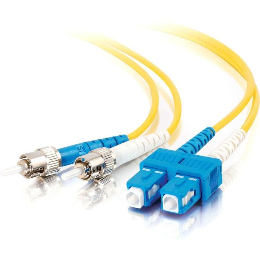C2G-6M Sc-St 9/125 Os1 Duplex Singlemode Fiber Optic Cable (Taa Compliant) - Yellow