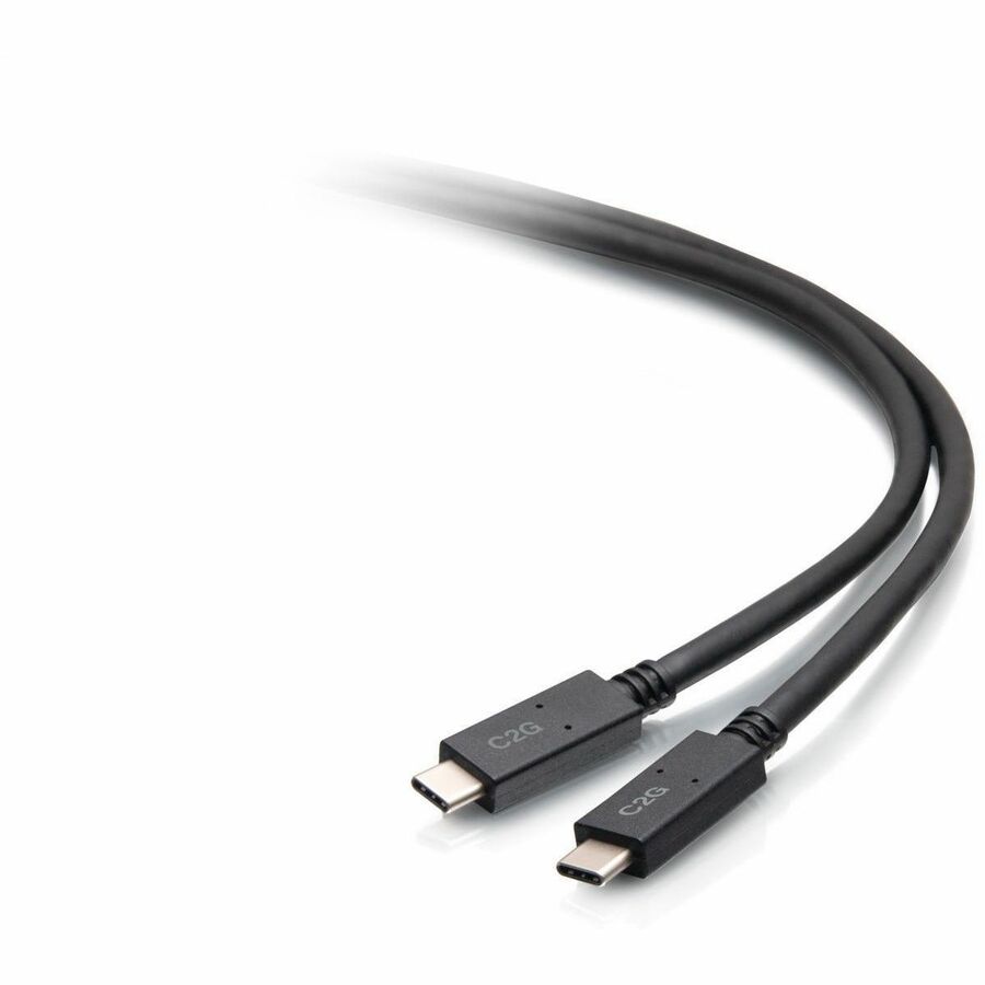 C2G 6.5ft (2m) USB-C Male to USB-C Male Cable (20V 3A) - USB 3.2 Gen 1 (5Gbps) C2G28883