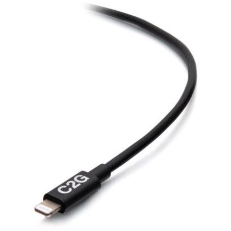 C2G 6ft USB-C Male to Lightning Male Sync and Charging Cable - Black