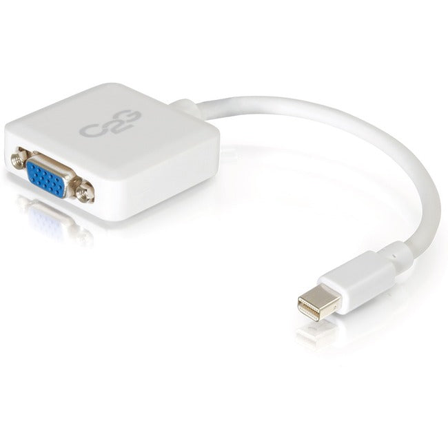 C2G 8In Mini Displayport To Vga Adapter Converter Male To Female Active White -