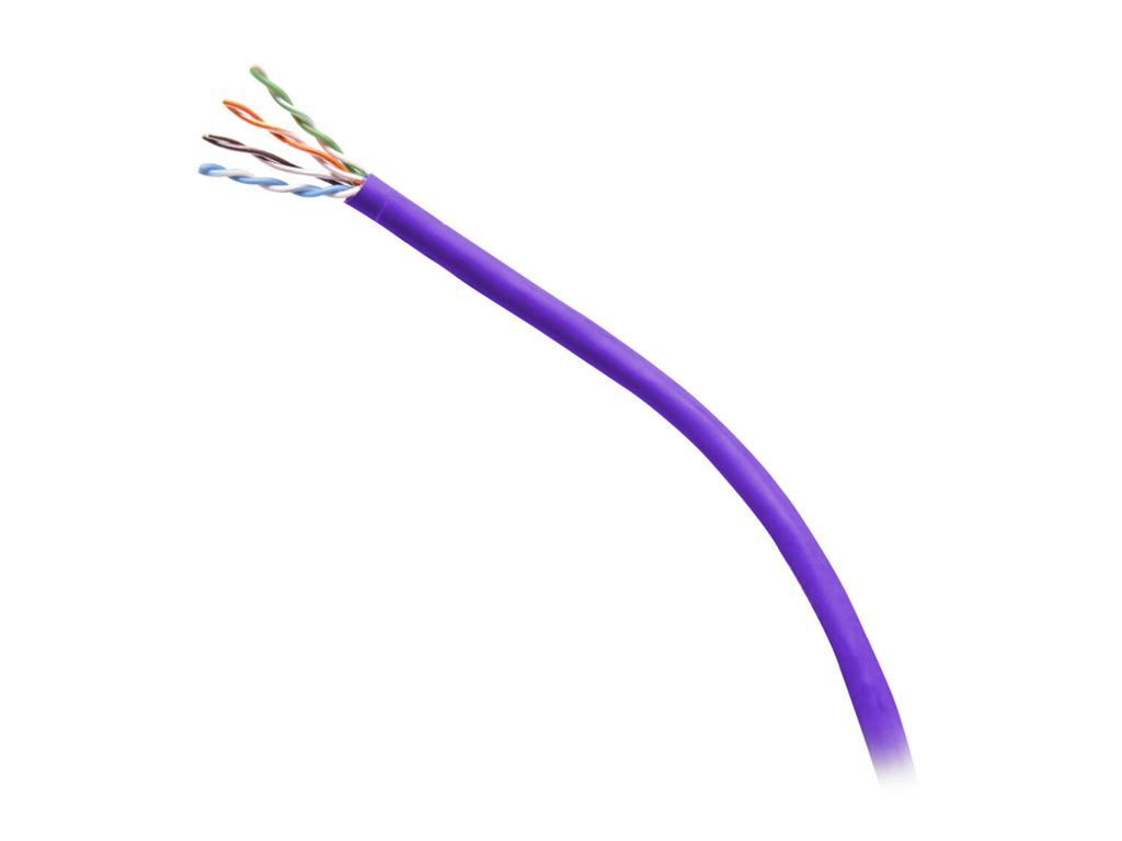 C2G - Bulk cable - TAA Compliant - 1000 ft - 0.2 in - UTP - CAT 6 - CMP - solid, plenum-rated - purple C2G56046