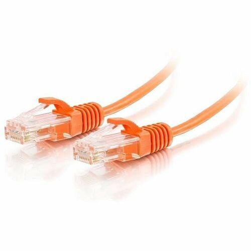 C2G Cat6 Slim Patch Cable 6ft Orange