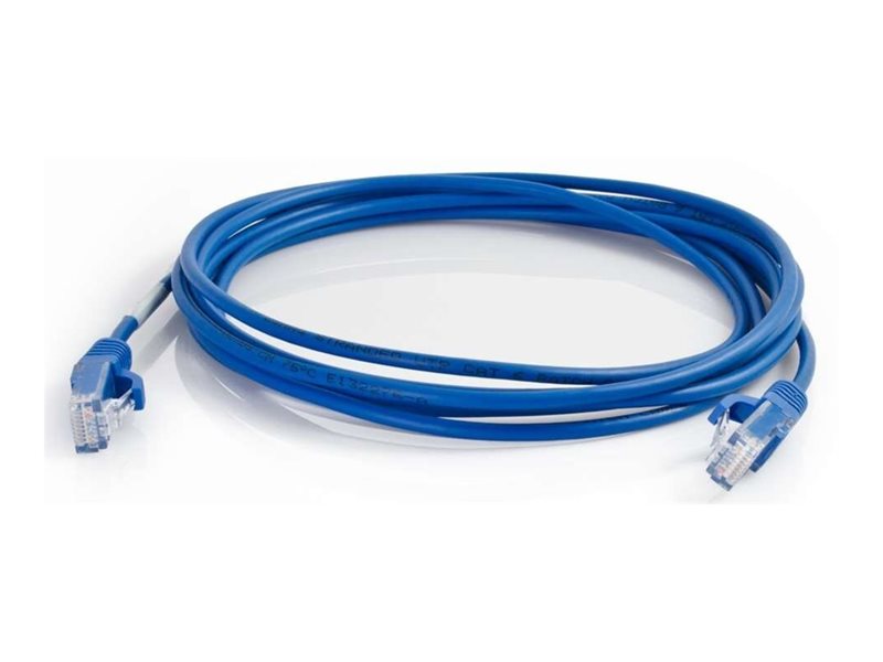 C2G Cat6 Snagless Slim Patch Cable 15ft Blue