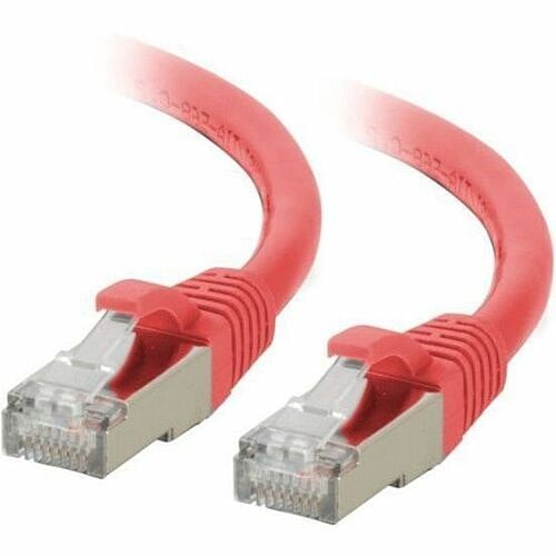 C2G Cat6a Shielded Snagless Patch Cable 7ft Red