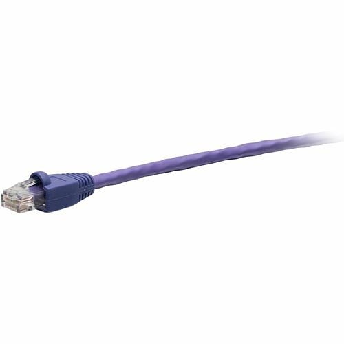 C2G F-Series Cat6 30ft Snagless Network Patch Cable Purple