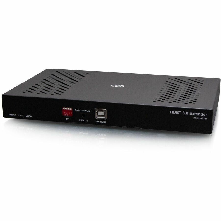 C2G HDMI HDBaseT + USB-B to A + RS232 Over Cat Extender Box TX to Box RX (18Gbps) 4K 60Hz