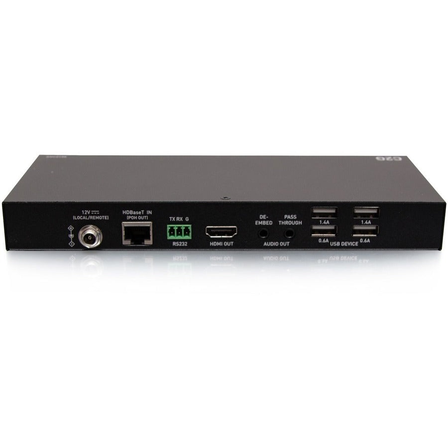 C2G HDMI HDBaseT + USB C + USB B to A over Cat Wall Plate TX + Receiver Box - C2G Dual 4K