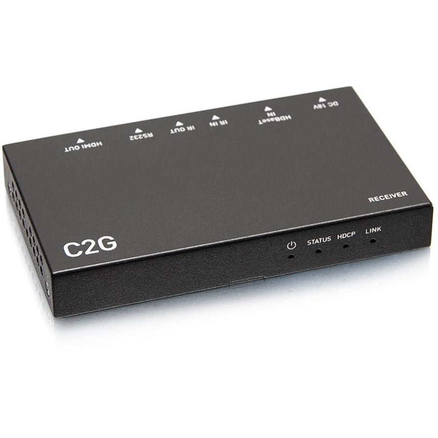 C2G HDMI Ultra-Slim HDBaseT + RS232 And IR over Cat Extender Box Receiver - 4k 60hz C2G30015