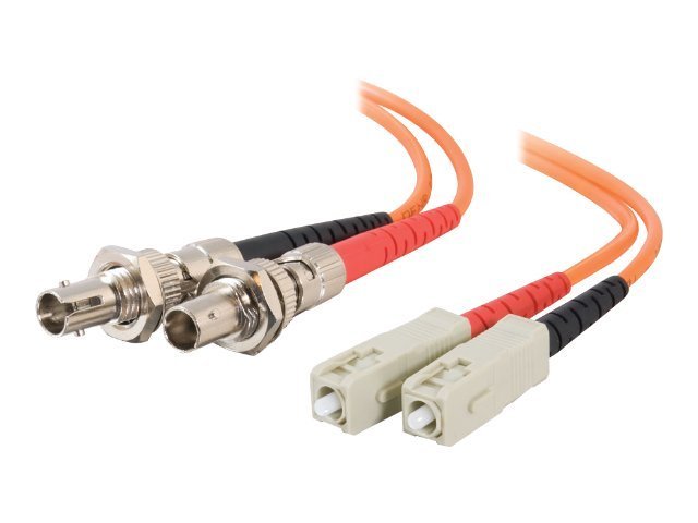 C2G OM1 Multimode ST Female to SC Male Fiber Adapter Cable - Network cable - ST multi-mode (F) to SC multi-mode (M) -