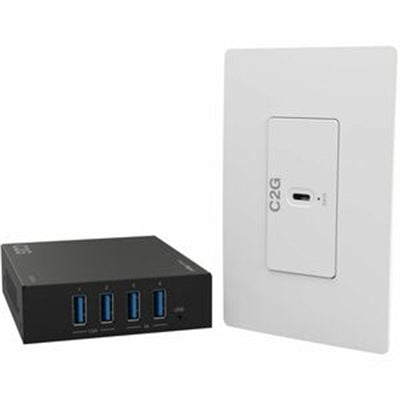 C2G Superbooster 1-Port USB over Cat6a Extender Kit