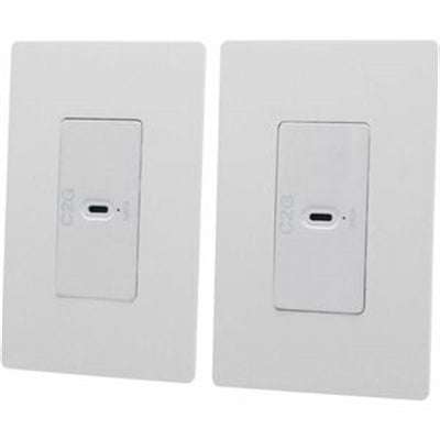 C2G Superbooster 1-Port USB over Cat6a Wall Plate Extender