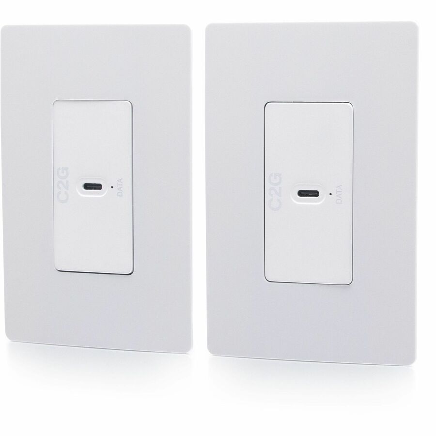 C2G Superbooster USB Camera Extender Over Cat Single Gang Wall Plate to Single Gang Wall C2G54275