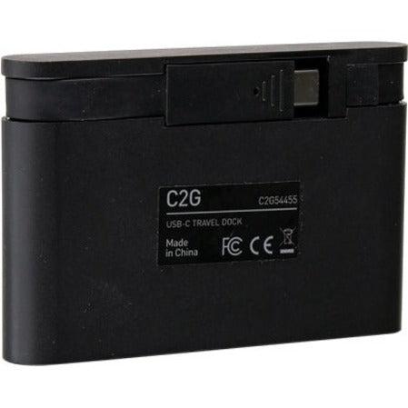 C2G Usb-C 4-In-1 Compact Dock With Hdmi, Usb-A, Ethernet, And Usb-C Power Delivery Up To 100W - 4K 30Hz