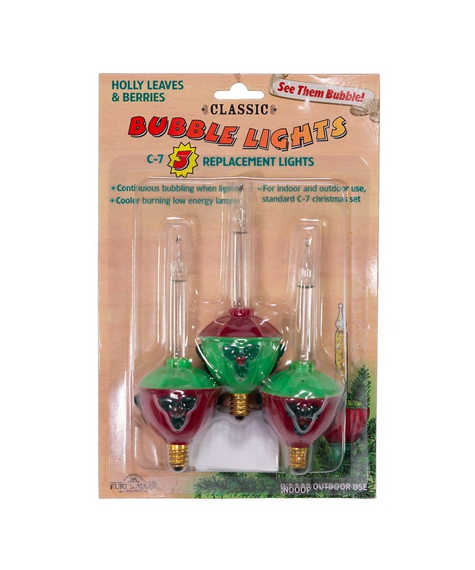 C7 Bubble Light Replacement Bulb - 3 Piece Set