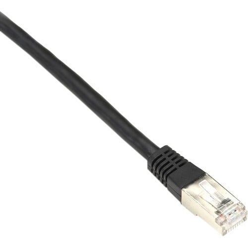 CAT5e Shielded Ethernet Cable - Slim Boot F/UTP Patch Cable | BLACK BOX EVNSL0172BK-0025