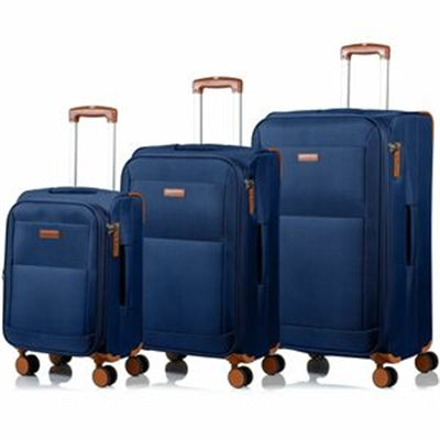 CHAMPS Classic 3-Piece Luggage Set Navy