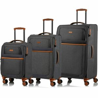 CHAMPS Classic II 3-Piece Luggage Set Grey