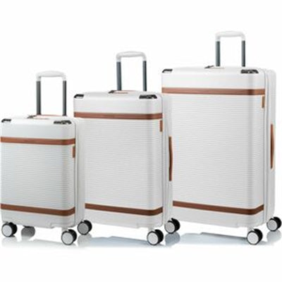 CHAMPS Vintage III Collection 3-Piece Hardside Luggage Set Ivory