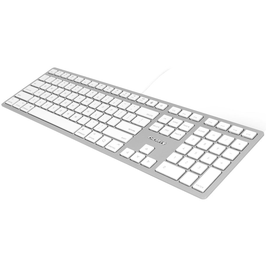 CHERRY KC 6000 SLIM FOR MAC Silver/White Wired Keyboard JK-1610US-1