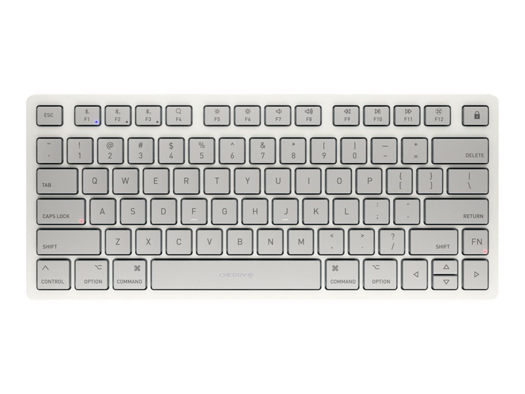 CHERRY KW 7100 MINI BT - Keyboard - 75% - compact TKL - wireless - Bluetooth 5.1 - QWERTY - US - key switch: CHERRY SX - moonlight JK-7110US-25