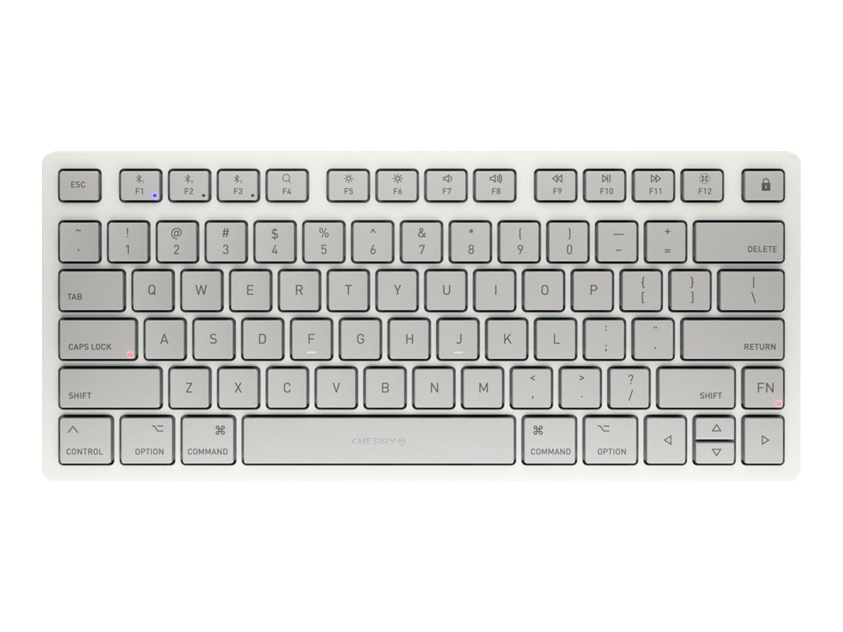 CHERRY KW 7100 MINI BT - Keyboard - 75% - compact TKL - wireless - Bluetooth 5.1 - QWERTY - US - key switch: CHERRY SX - moonlight JK-7110US-25