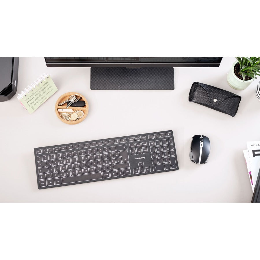 CHERRY KW 9100 SLIM Bluetooth, Wireless Keyboard JK-9100US-2