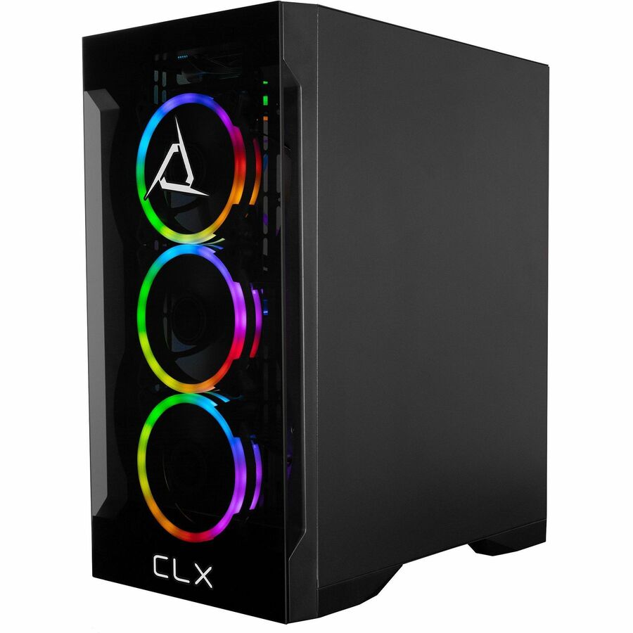 CLX SET Gaming Desktop - Liquid Cooled AMD Ryzen 7 7700X 4.5GHz 8-Core Processor, 32GB DDR5 Memory, GeForce RTX 4080 16GB GDDR6X Graphics, 1TB SSD, 4TB HDD, WiFi, Windows 11 Home 64-bit