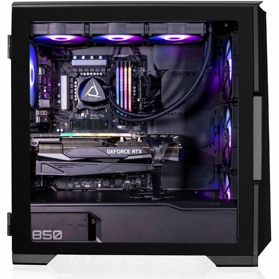 CLX SET Gaming Desktop - Liquid Cooled Intel Core i7 13700KF 3.4GHz 16-Core Processor, 64GB DDR5 Memory, GeForce RTX 4080 16GB GDDR6X Graphics, 1TB SSD, 6TB HDD, WiFi, Windows 11 Home 64-bit