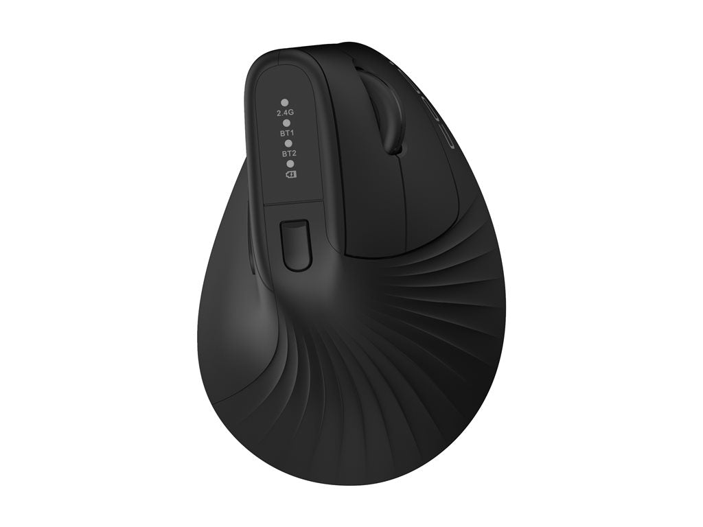 CODi 6D - Vertical mouse - multi-device - ergonomic - optical - 6 buttons - wireless - 2.4 GHz, Bluetooth 5.0 LE - black