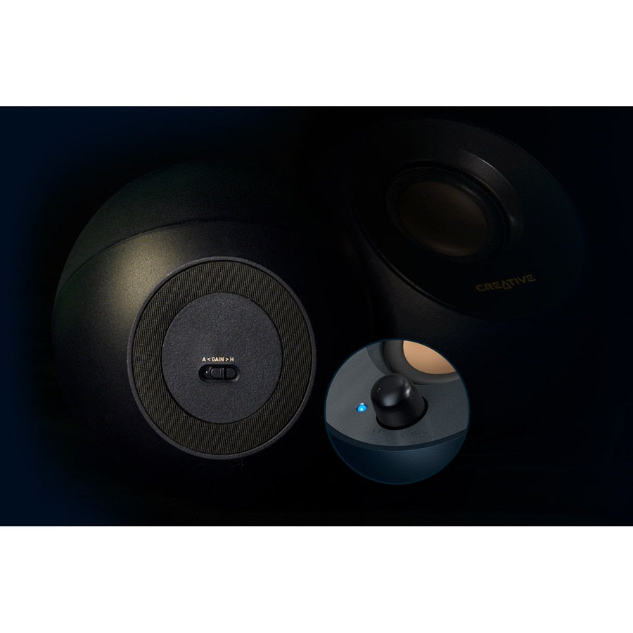 CREATIVE PEBBLE V2-SYS,SPKR CREATIVE PEBBLE V2 WW-R N BK,MODEL NO.MF1695,SPEAKER