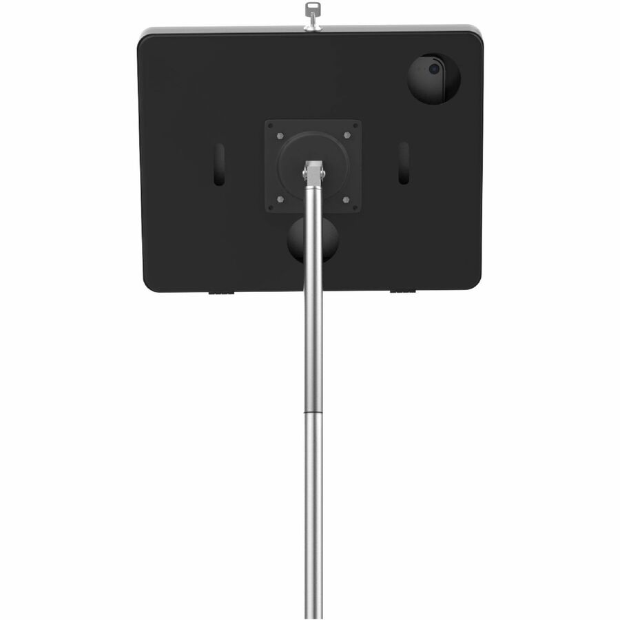 CTA Digital Compact Mobile Floor Stand with Universal Security Enclosure (Black) - Up to 1