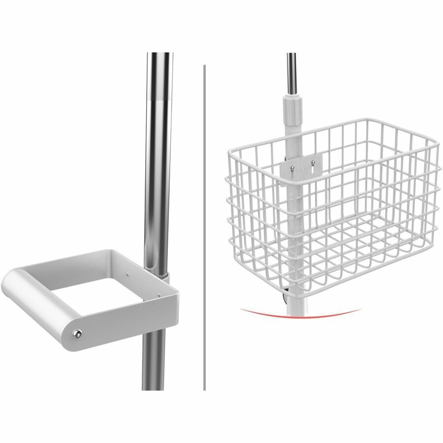 CTA Digital Heavy-Duty Security Medical Mobile Floor Stand and Accessories for 7-13 Inch T