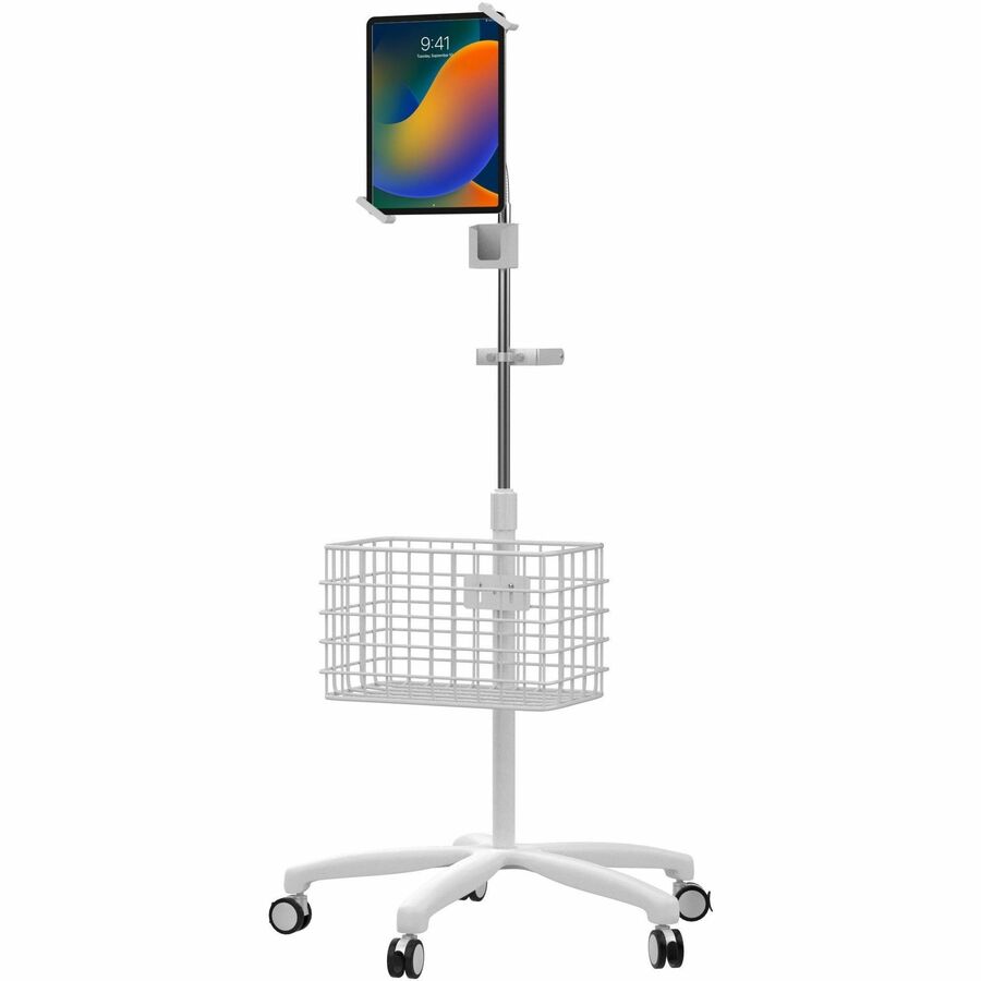 CTA Digital Heavy-Duty Security Medical Mobile Floor Stand and Accessories for 7-13 Inch T