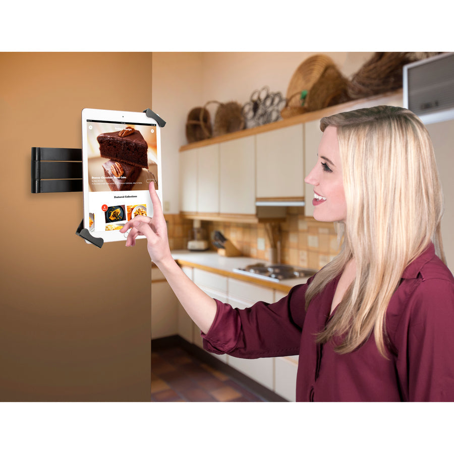 CTA Digital PAD-ASWM Wall Mount for Tablet PC, iPad mini, iPad Air, iPad Pro - Black