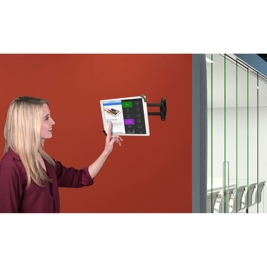 CTA Digital PAD-ASWM Wall Mount for Tablet PC, iPad mini, iPad Air, iPad Pro - Black