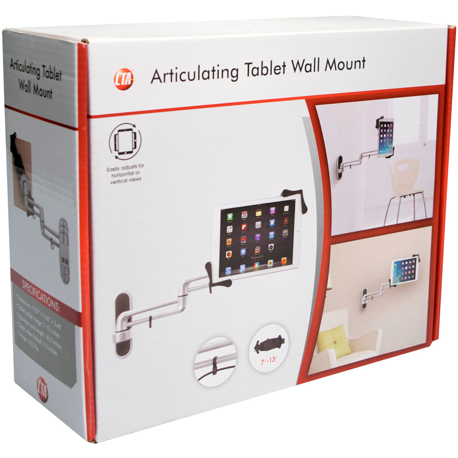 CTA Digital PAD-ATWM Wall Mount for Tablet PC, iPad mini, iPad Air, iPad Pro - Silver