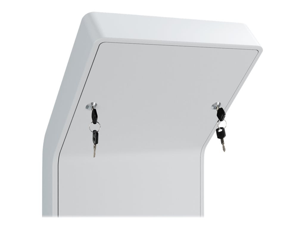 CTA Digital Premium Kiosk Stand Station - Stand - for tablet - lockable - white - screen size: 9-11" - floor-standing -