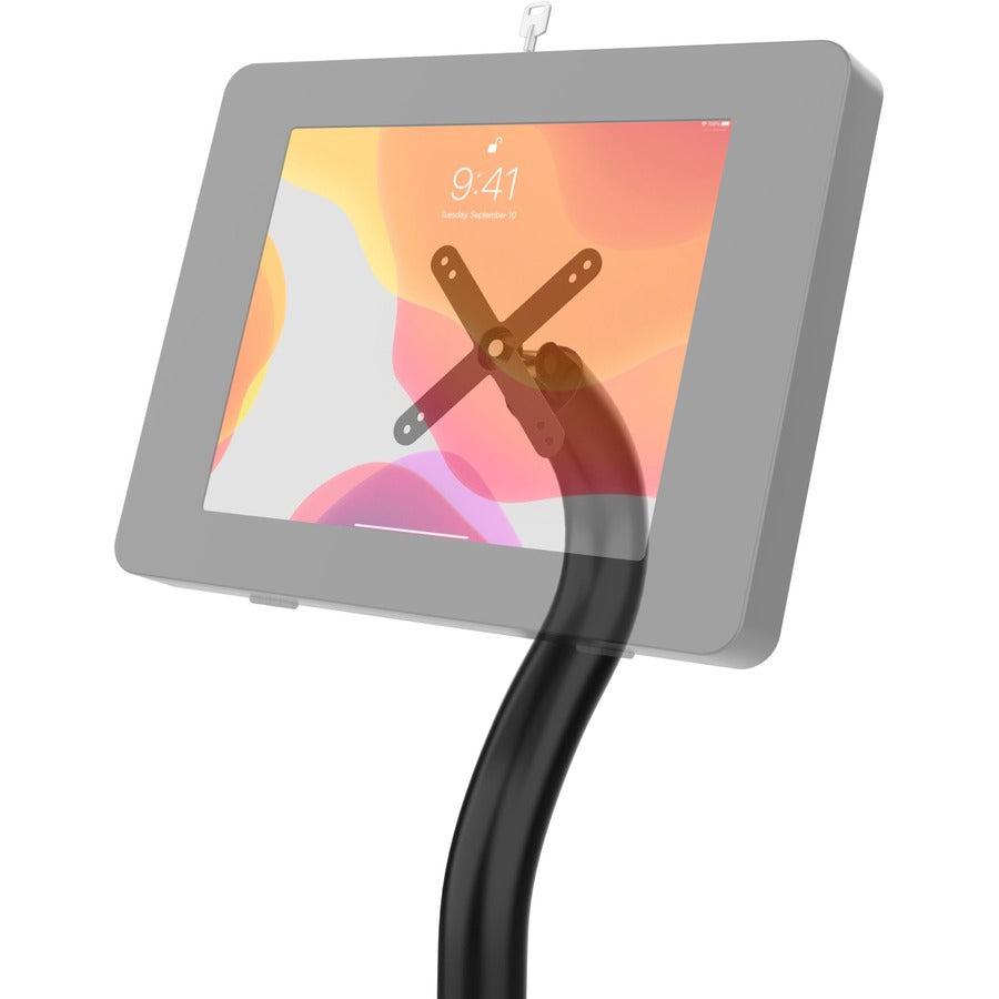 CTA Digital Premium Security Swan Neck Floor Stand with VESA Plate