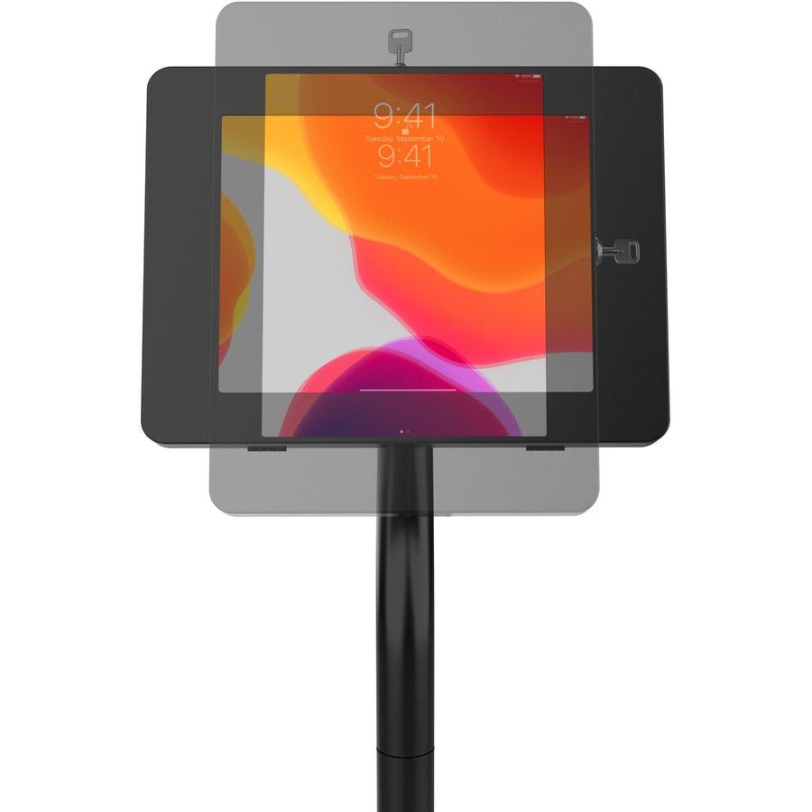 CTA Digital Premium Security Swan Neck Floor Stand with VESA Plate