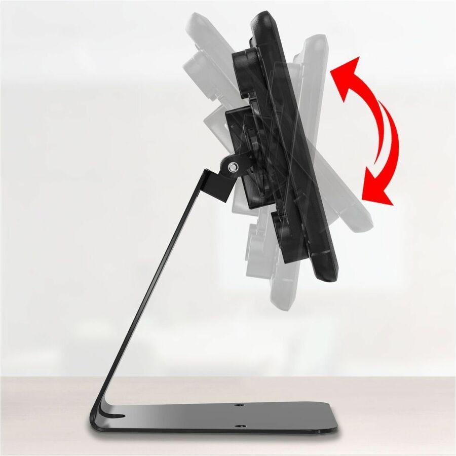 CTA Digital Quick Release Secure Table Kiosk w/ Inductive Charging Case