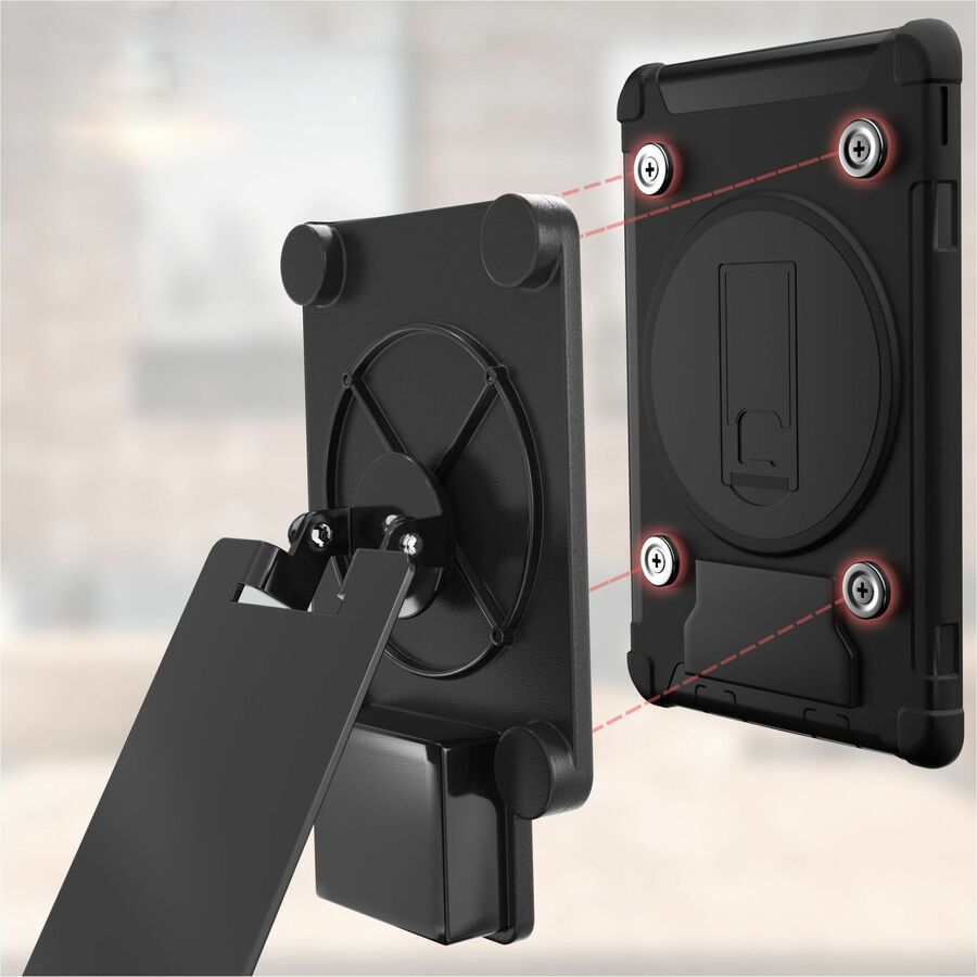 CTA Digital Quick Release Secure Table Kiosk w/ Inductive Charging Case
