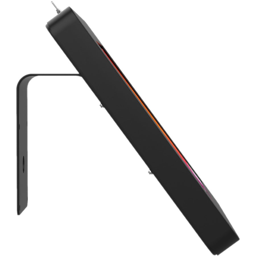 CTA Digital VESA Compatible Curved Stand & Wall Mount with Universal Security Enclosure (Black) PAD-CURVEB