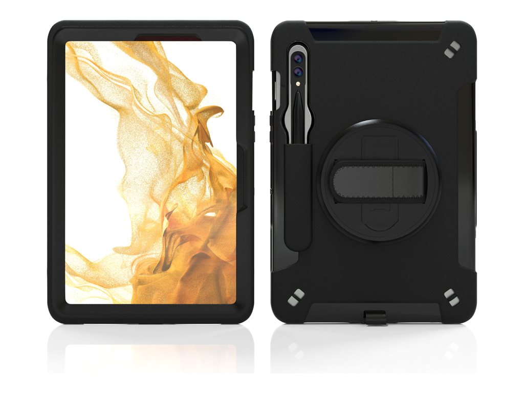 CTA - Protective case for tablet - built-in 360ï¿½ rotatable grip kickstand - for Samsung Galaxy Tab S7 FE, Tab S7+, Tab