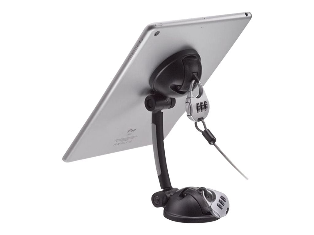 CTA Suction Mount Stand with Theft Deterrent Lock - Mounting kit (suction cup holder, combination cable lock) - for