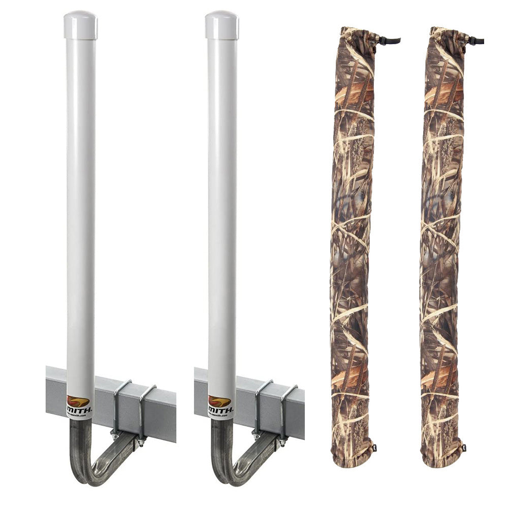 C.E. Smith 60" Post Guide-On w/Unlighted Posts &amp; FREE Camo Wet Lands Post Guide-On