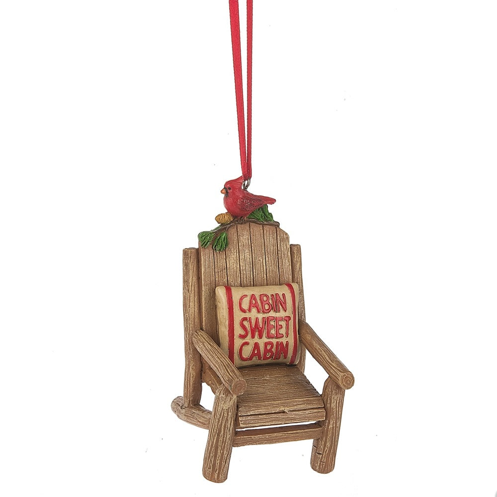 Cabin Sweet Cabin Chair Ornament