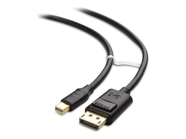 Cable Matters - DisplayPort cable - Mini DisplayPort (M) to DisplayPort (M) - 3 ft - Thunderbolt 2 compatible - black 101007-BLACK-3
