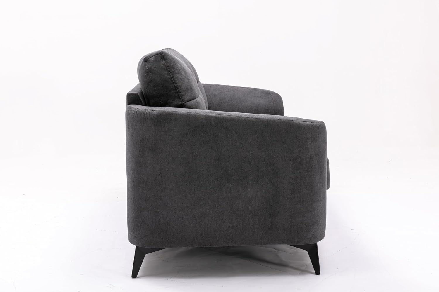 Callie Gray Velvet Sofa Loveseat Living Room Set 79 Inch Sofa 60 Inch Loveseat