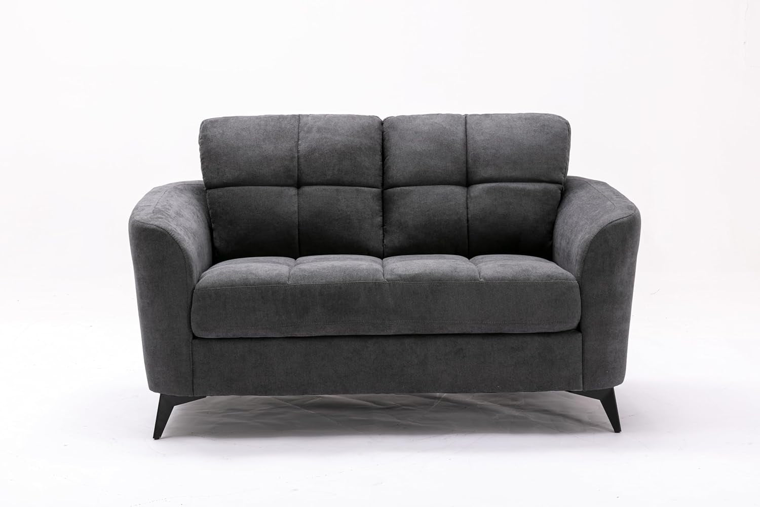 Callie Gray Velvet Sofa Loveseat Living Room Set 79 Inch Sofa 60 Inch Loveseat